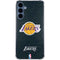NBA Los Angeles Lakers Black Primary Logo Galaxy S24 Clear Case